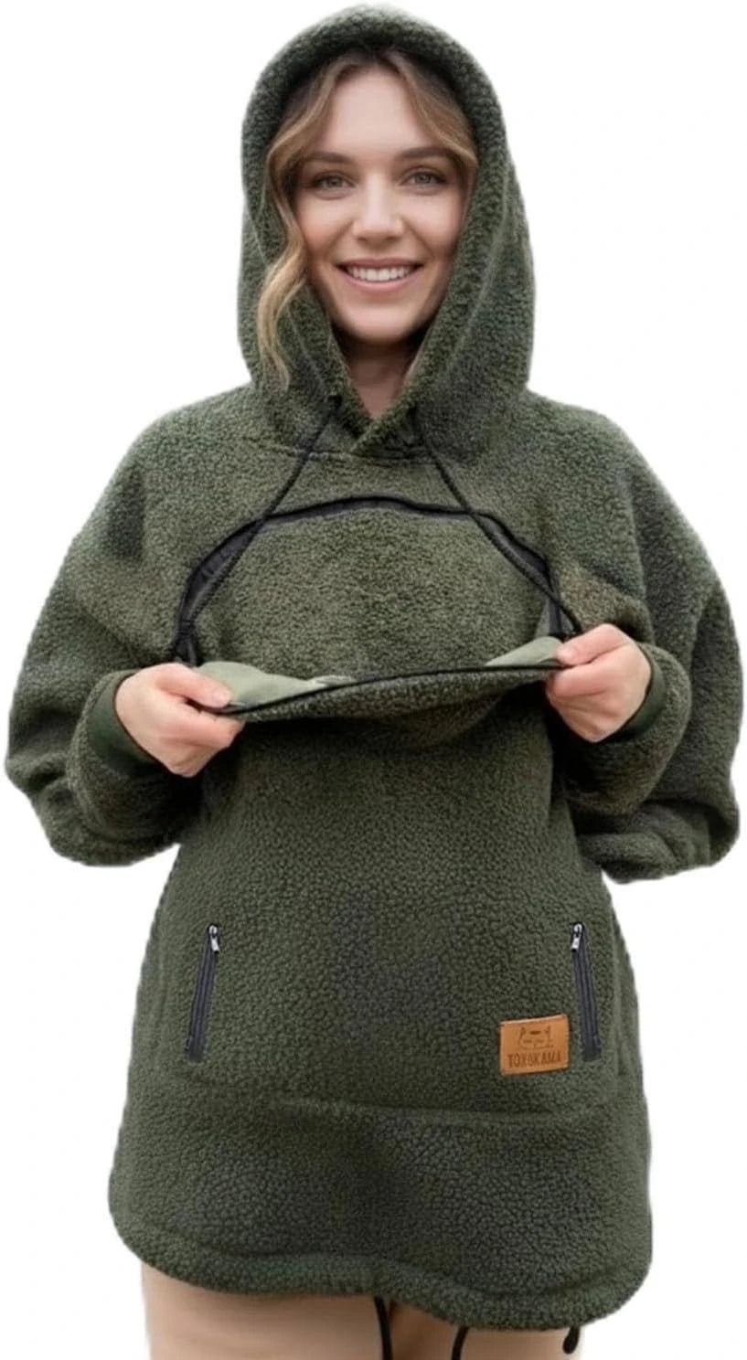 Pet Carrier Fleece Hoodie