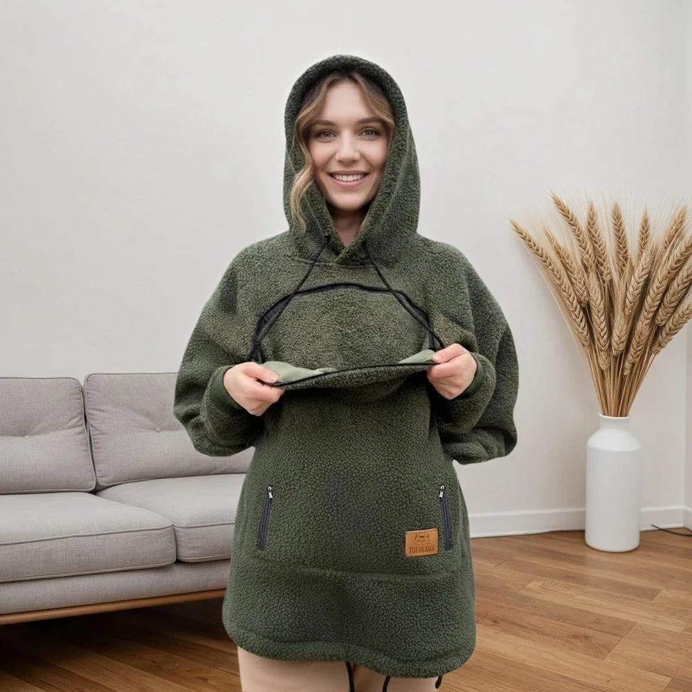 Pet Carrier Fleece Hoodie