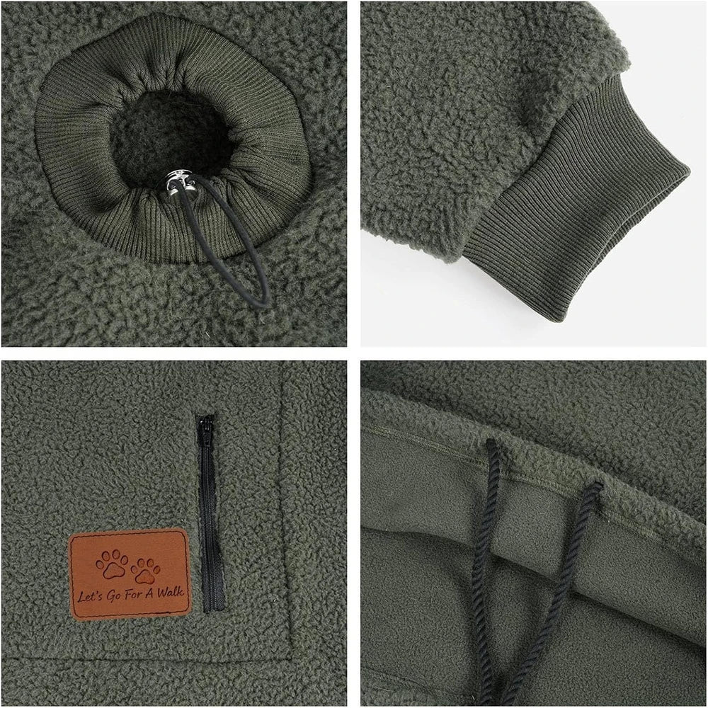 Pet Carrier Fleece Hoodie